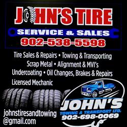 John's Towing & Transport / Tire Service & Sales, Berwick, NS opening hours