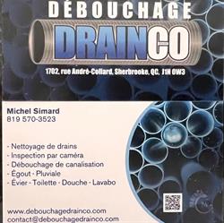 Débouchage Drainco Inc, Sherbrooke, QC opening hours
