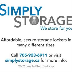 Simply Storage, Sudbury, ON opening hours