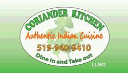Coriander Kitchen, Orangeville, ON opening hours