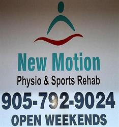 New Motion Physio & Sports Rhb, Brampton, ON opening hours