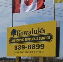 Kowaluk's Landscaping Supplies & Services, Winnipeg, MB opening hours