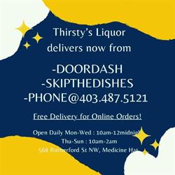Thirsty's Cold Beer & Spirits Ltd, Medicine Hat, AB opening hours