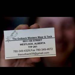 The Outback Western Wear and Tack, Westlock, AB opening hours
