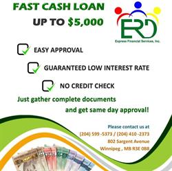 ERD-Express Financial Services Incorporated-Winnipeg Branch, opening hours