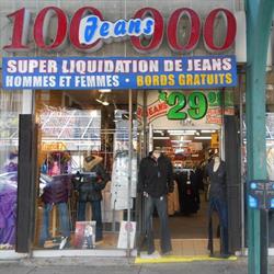 100 000 jeans, Montréal, QC opening hours