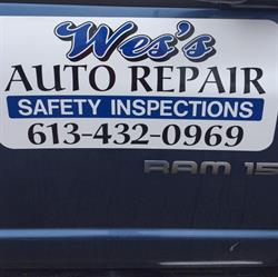 Wes's Auto Repair, Renfrew, ON opening hours