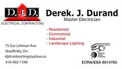DJD Electrical Contracting Inc, Stouffville, ON opening hours