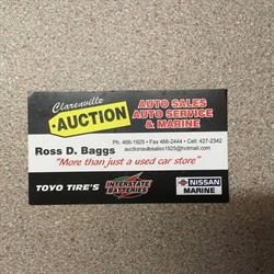 Clarenville Auction Auto Sales, opening hours