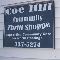 Coe Hill Community Thrift Shop, opening hours