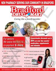Bradford Drug Mart, opening hours