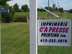 Imprimerie C'a Presse Printing Inc., Alexandria, ON opening hours