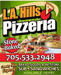 L.A Hills Pizzeria, Tiny, ON opening hours