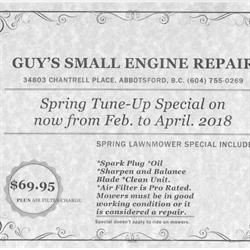 Guy’ Small Engine Repair, Abbotsford, BC opening hours
