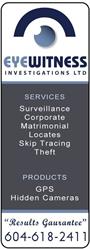 Eye Witness Investigations Ltd, Vancouver, BC opening hours