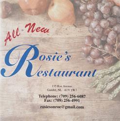 Rosie’s Restaurant and Bakery, Gander, NL opening hours