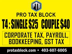PRO TAX BLOCK, Calgary, AB opening hours