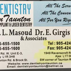 Dentistry On Taunton Ajax, opening hours