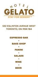 Hotel Gelato, Toronto, ON opening hours