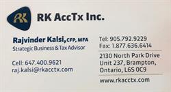 RK Acctx Inc., Brampton, ON opening hours