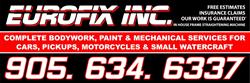 Eurofix Inc, Burlington, ON opening hours