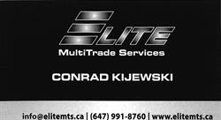 Elite MultiTrade Services, Nobleton, ON opening hours