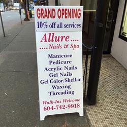 Allure Nails & Spa, Vancouver, BC opening hours