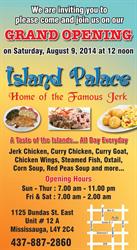 Island Palace, Mississauga, ON opening hours