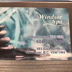 Windsor Spa, Vancouver, BC opening hours