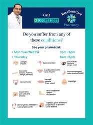 Excellent Care Medical Center & Pharmacy, Brampton, ON opening hours
