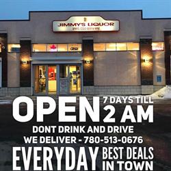 Jimmy's Liquor, Grande Prairie, AB opening hours