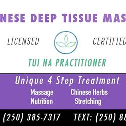Gracie Ang Deep Tissue Massage Pain Relief Treatment Practitioner, Victoria, BC opening hours