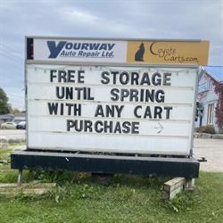 Coyote Carts, Acton, ON opening hours