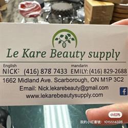 Le kare Beauty supply, Scarborough, ON opening hours