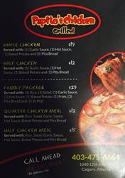 Papito's Chicken Grilled, Calgary, AB opening hours