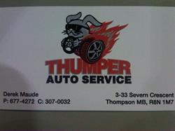 Thumper Auto Service, Thompson, MB opening hours