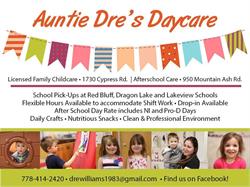Auntie Dre's Daycare, Quesnel, BC opening hours