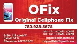 Original Cellphone Fix North - OFix, Edmonton, AB opening hours
