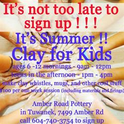 Amber Road Pottery, Sechelt, BC opening hours