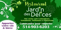 Restaurant Jardin des Délices, Montréal, QC opening hours
