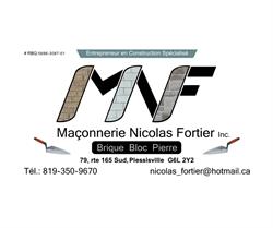 Maçonnerie Nicolas Fortier inc, Plessisville, QC opening hours