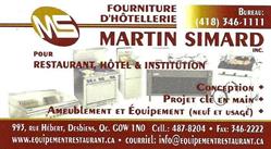 Fourniture d 'hôtellerie Martin Simard, Desbiens, QC opening hours