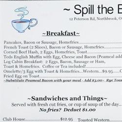Spill the Beanz, Northbrook, ON opening hours