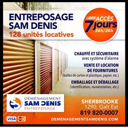 Entreposage Sam Denis, Sherbrooke, QC opening hours