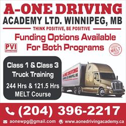 A-One Driving Academy Ltd., Winnipeg, MB opening hours