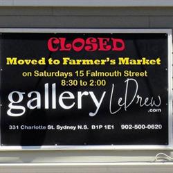 Gallery LeDrew, Sydney, NS opening hours
