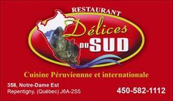 Les Delices du Sud, Repentigny, QC opening hours