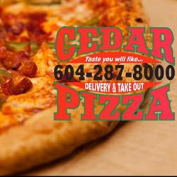 Cedar Pizza, Mission, BC opening hours