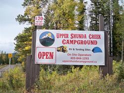 Upper Shunda Creek Campground, Nordegg, AB opening hours