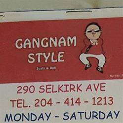 Gangnam Sushi, Winnipeg, MB opening hours